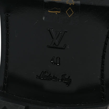 Louis Vuitton Calfskin Monogram Discovery Flat Ankle Boots 40 Black 6 of 6