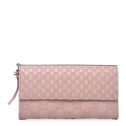 Gucci Guccissima Signature Microguccissima Bree Continental Wallet Dark Cipria 1 of 13