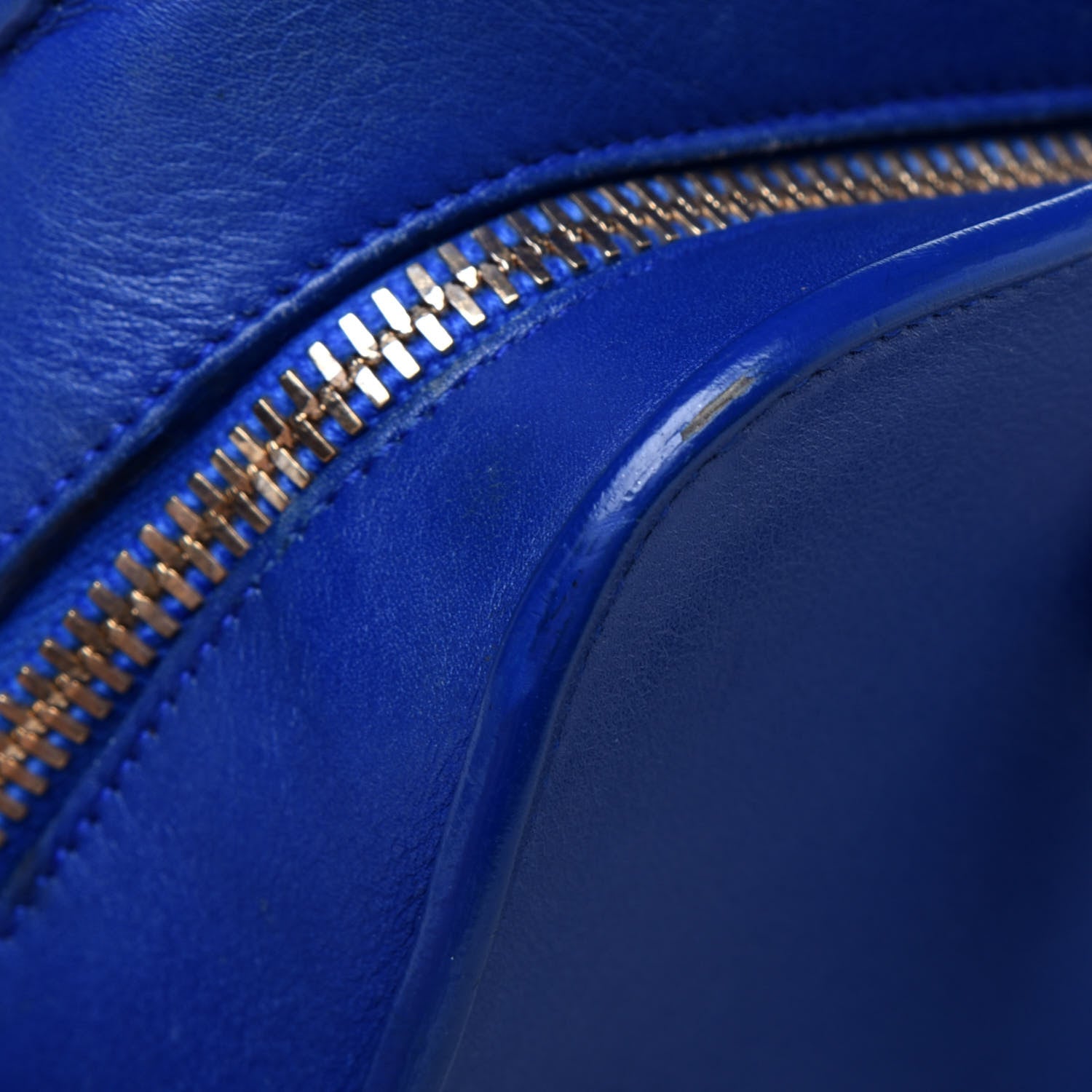 Saint Laurent Smooth Calfskin Small Monogram Cabas Blue Majorelle 15 of 30