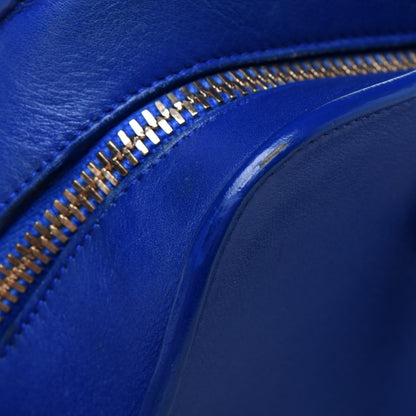 Saint Laurent Smooth Calfskin Small Monogram Cabas Blue Majorelle 15 of 30