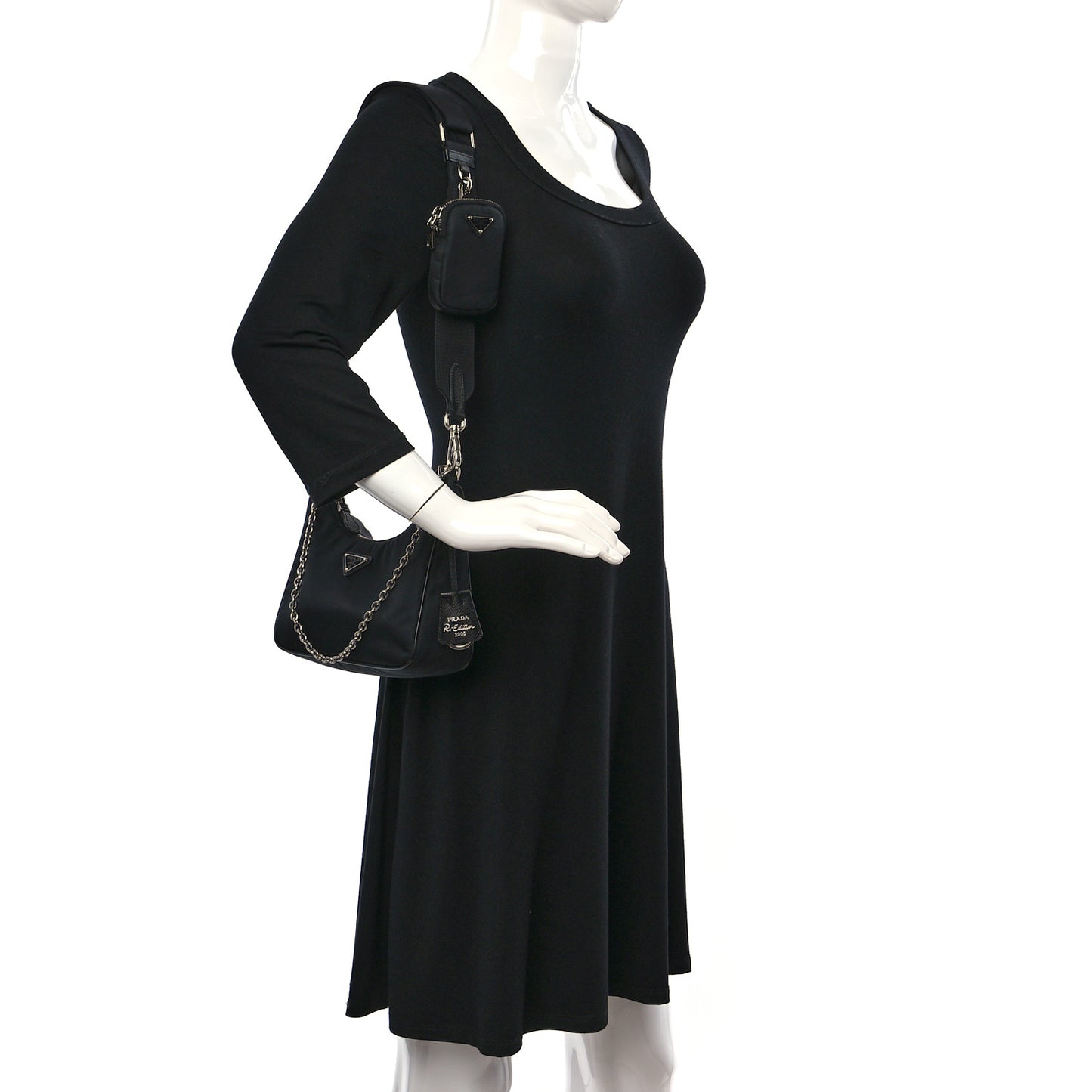 Nylon Re-Edition 2005 Shoulder Bag Black