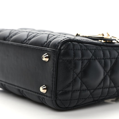 Christian Dior Lambskin Cannage Mini Lady Dior Black 8 of 8