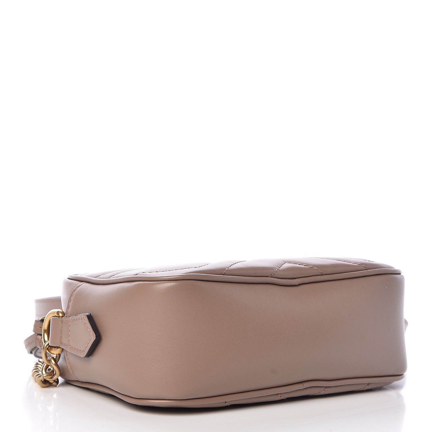 Gucci Calfskin Matelasse Mini GG Marmont Chain Shoulder Bag Nude 4 of 11