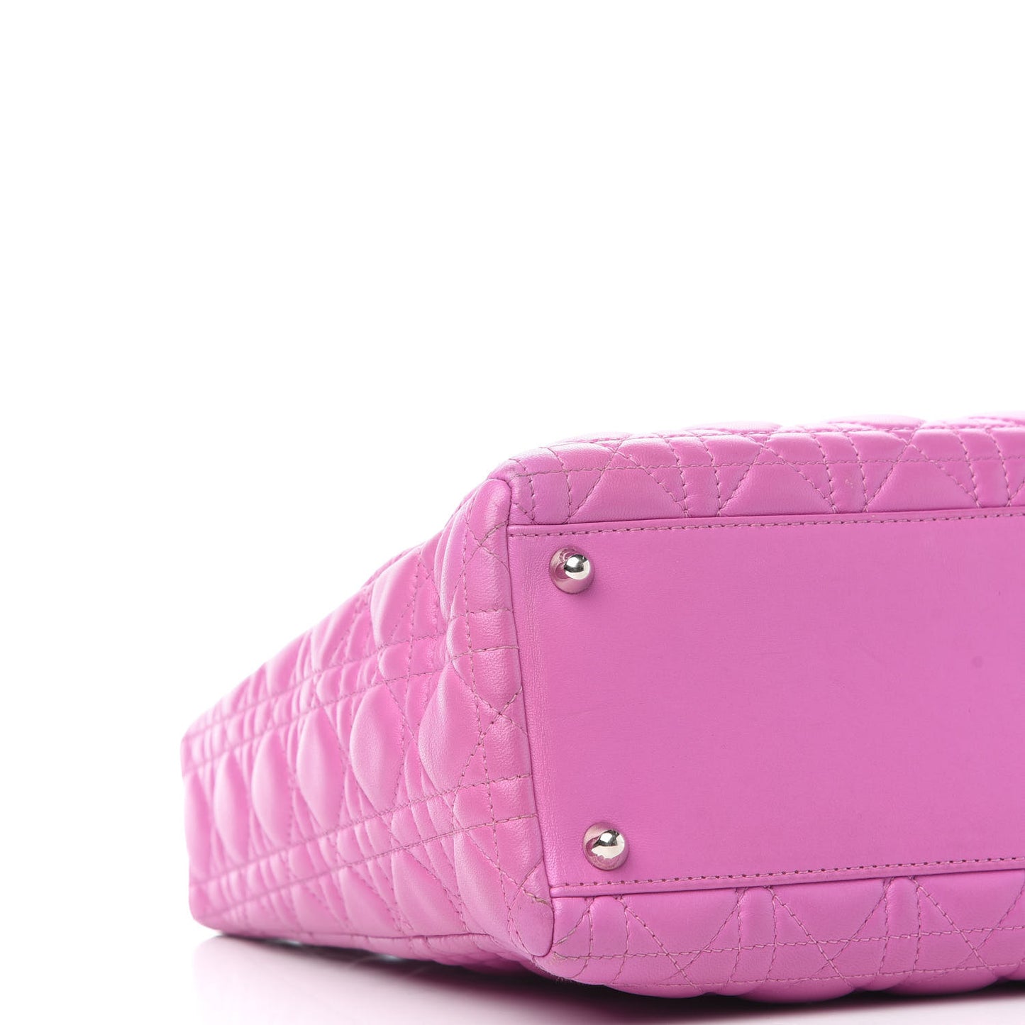 Lambskin Cannage Large Lady Dior Pink