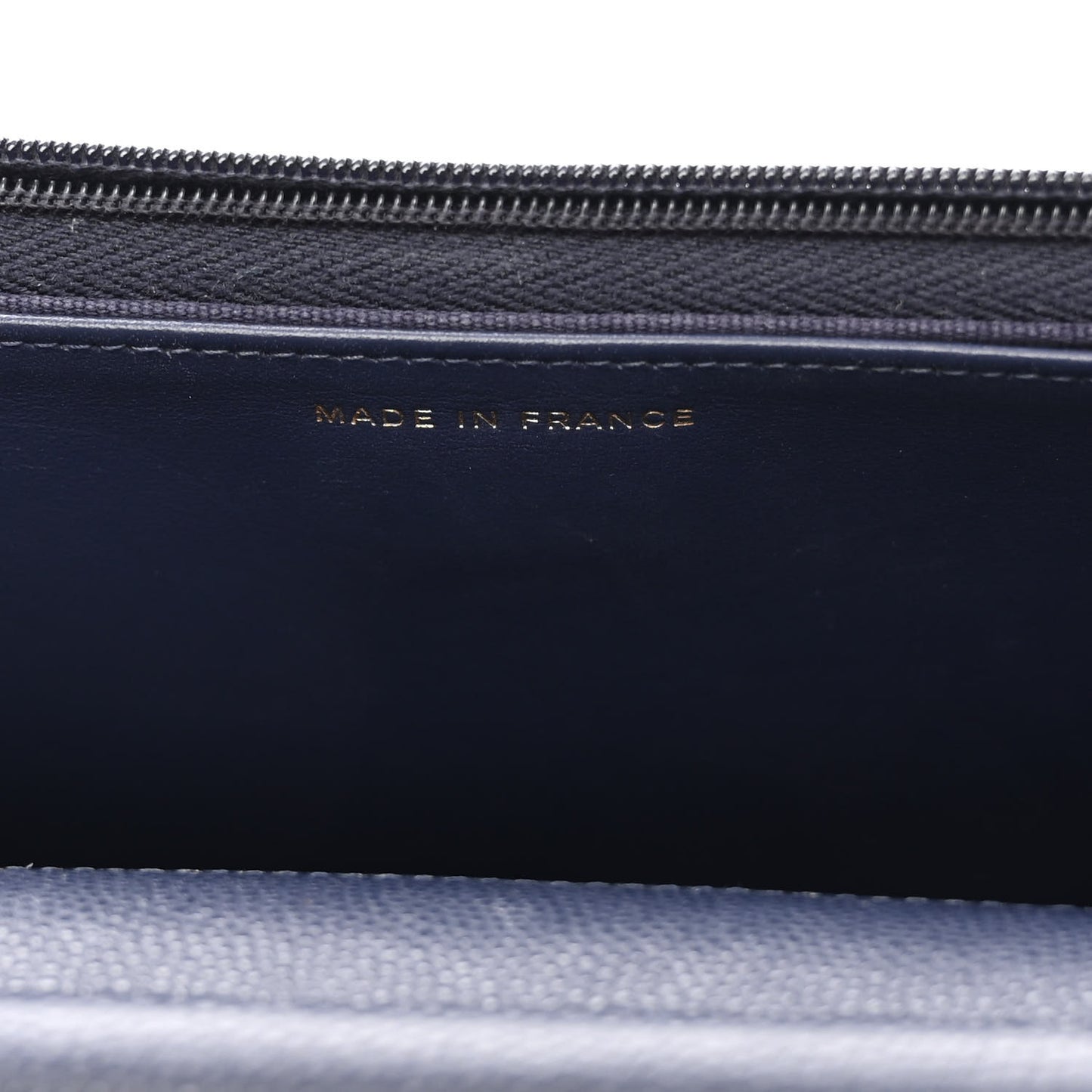 Caviar Quilted Wallet On Chain WOC Navy Blue