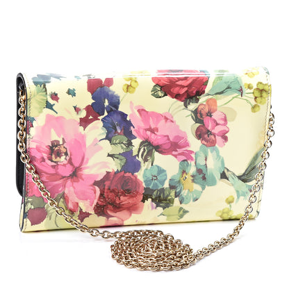 Dolce & Gabbana Patent Floral Print Wallet On Chain Multicolor 2 of 8