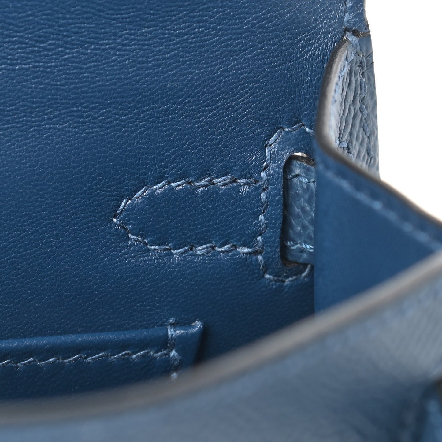 Epsom Mini Kelly Sellier 20 Deep Blue