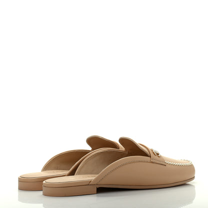 Chanel Lambskin Pearl CC Mules 40 Beige 4 of 11