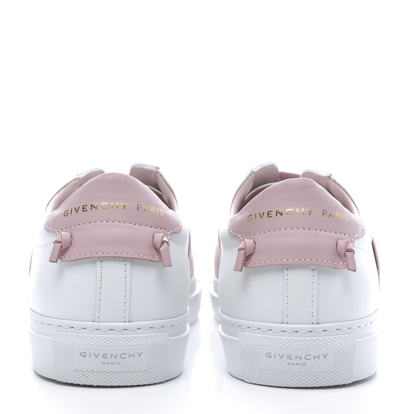 Calfskin Band Logo Womens Urban Street Sneakers 38 Rose Clair