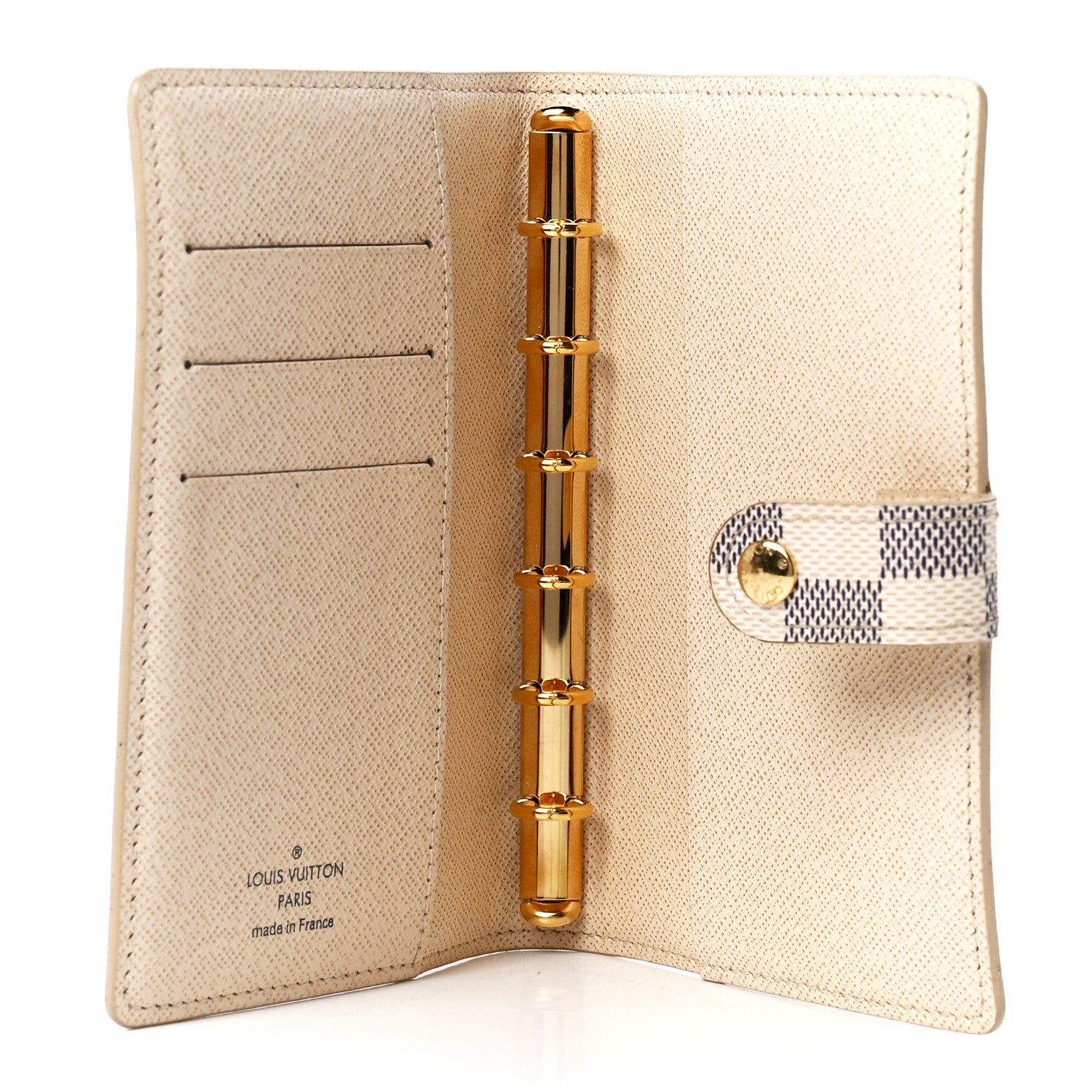 Louis Vuitton Damier Azur Small Ring Agenda Cover 5 of 10
