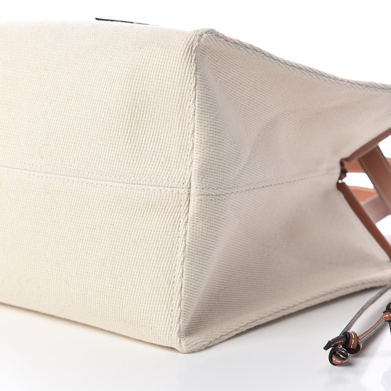 Loewe Canvas Calfskin Cushion Tote Beige 6 of 10