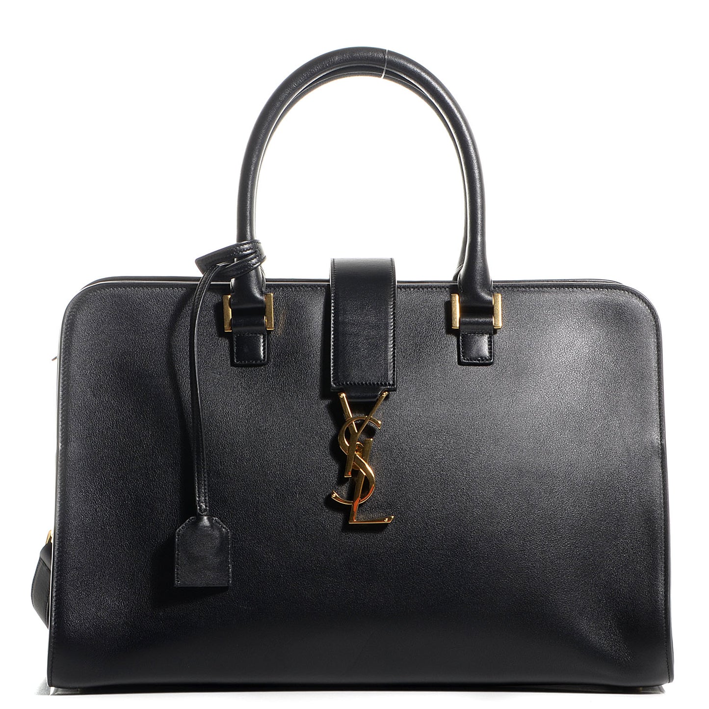 Smooth Calfskin Medium Monogram Cabas Black