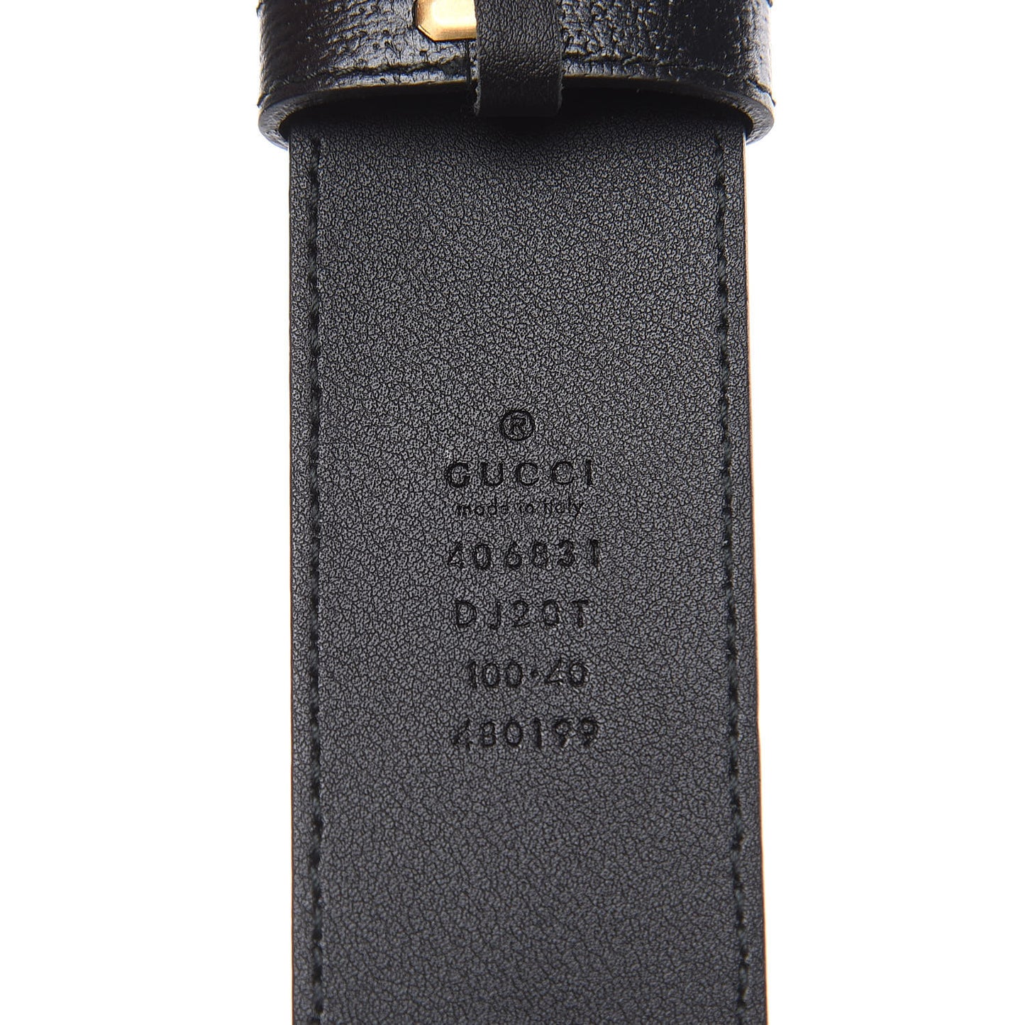 Textured Calfskin Double G 40mm Belt 100 40 Black