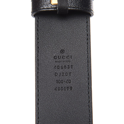 Gucci Textured Calfskin Double G 40mm Belt 100 40 Black 6 of 6
