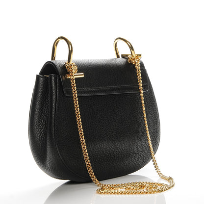 Chloe Grained Lambskin Mini Drew Shoulder Bag Black 3 of 6