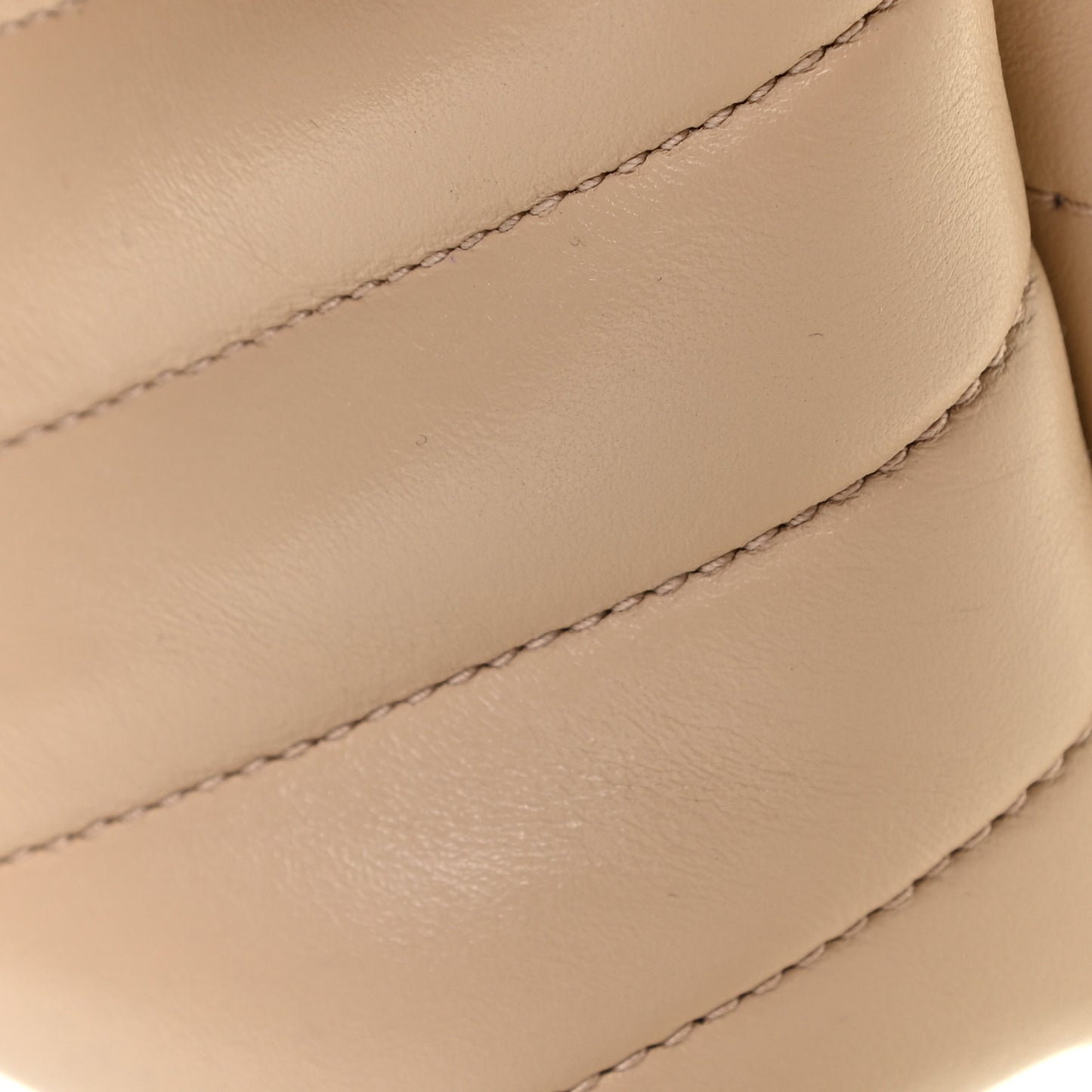 Calfskin Y Quilted Monogram Small Loulou Chain Satchel Nude Powder