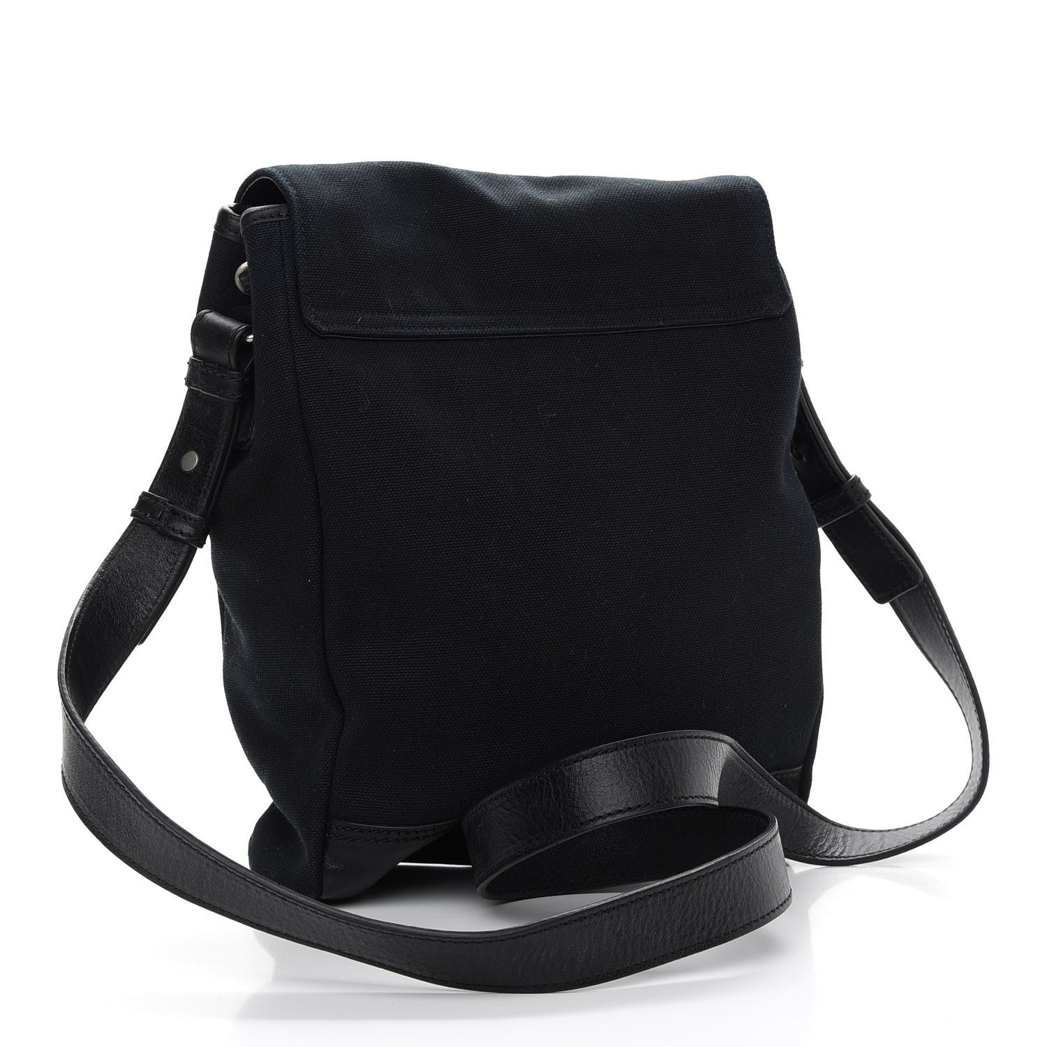 Saint Laurent Canvas Mens Messenger Crossbody Flap Black 3 of 11