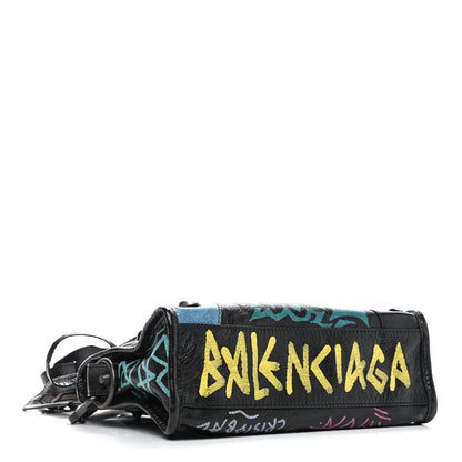 Balenciaga Agneau Arena Graffiti All Over Classic Hardware Mini City Black Multicolor 4 of 9