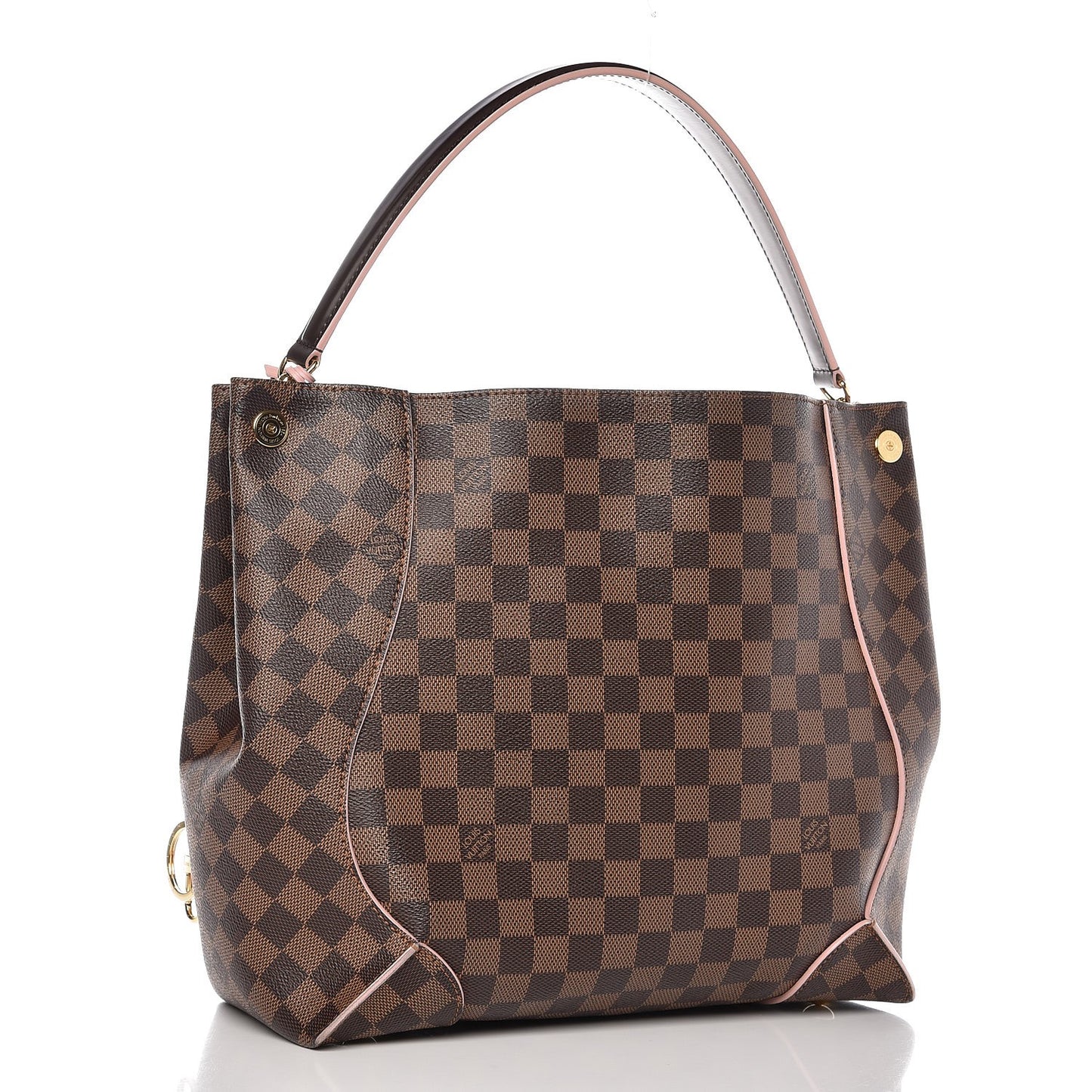 Damier Ebene Caissa Hobo Rose Ballerine