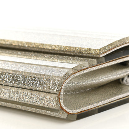 Jimmy Choo Acrylic Glitter Sweetie Clutch Champagne 10 of 11