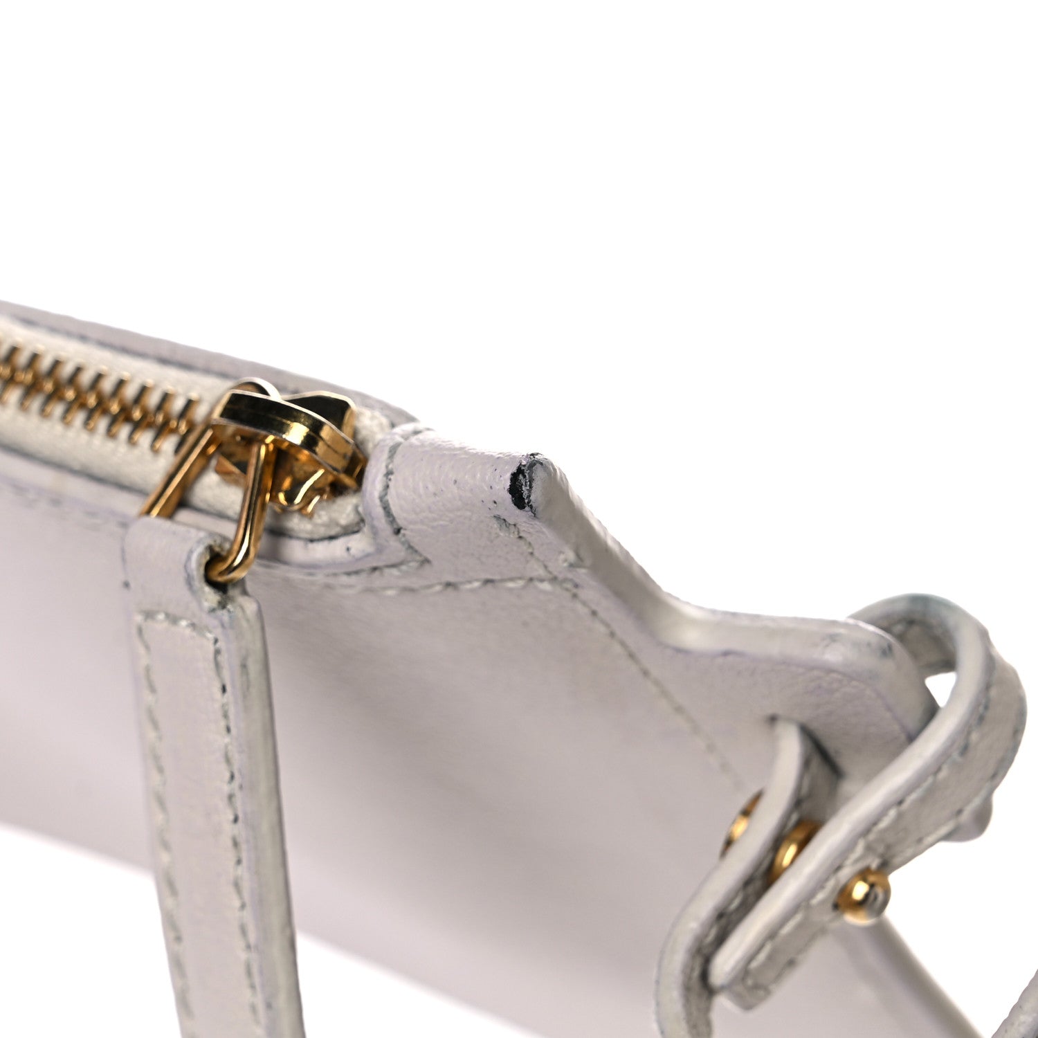 Saint Laurent Calfskin Large Shopping Tote Porcellana 28 of 36