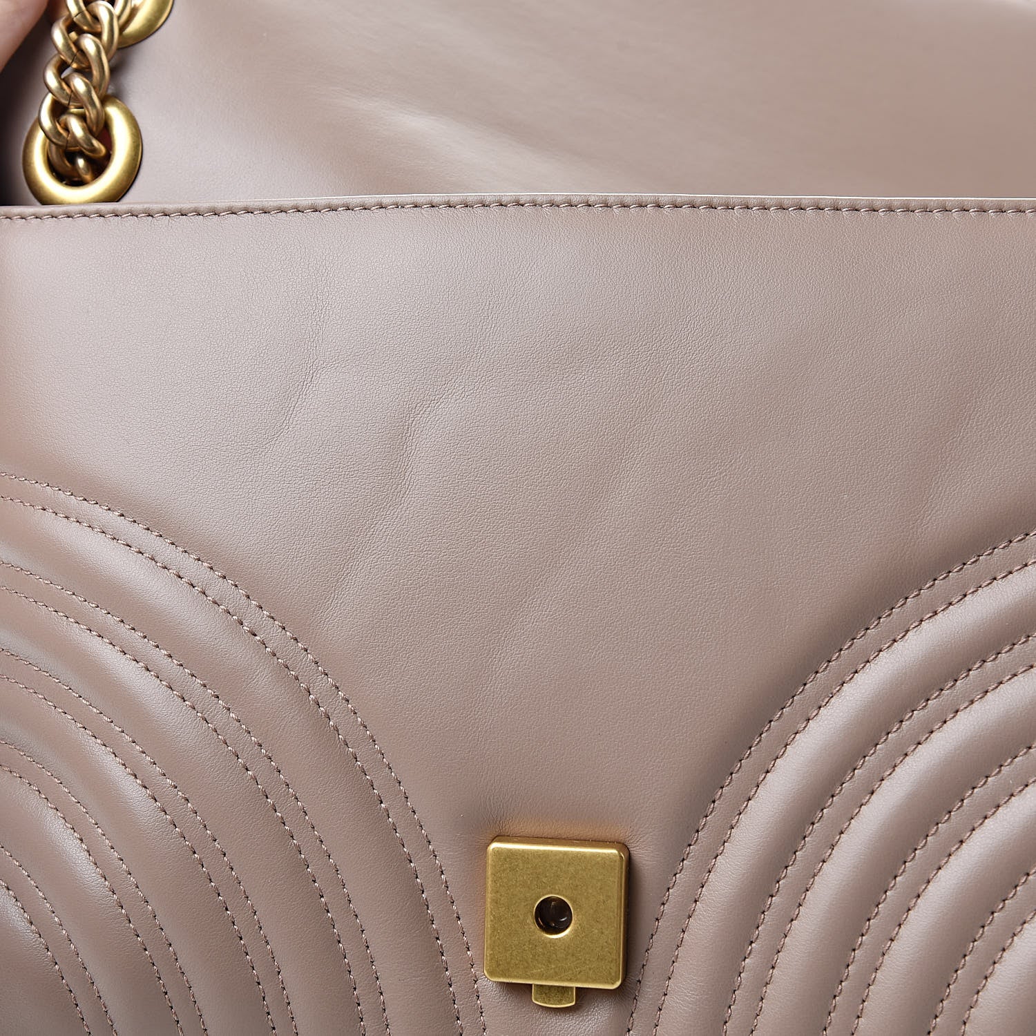 Gucci Calfskin Matelasse Medium GG Marmont Shoulder Bag Porcelain Rose 11 of 11