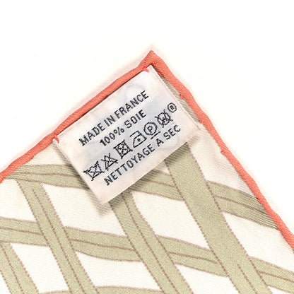 Hermes Silk Le Carnaval des Animaux Scarf 90 Bleu Pale Rose Beige 4 of 4
