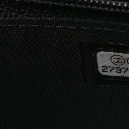 Chanel Caviar Quilted Medium Boy Flap Wallet Black 8 of 9