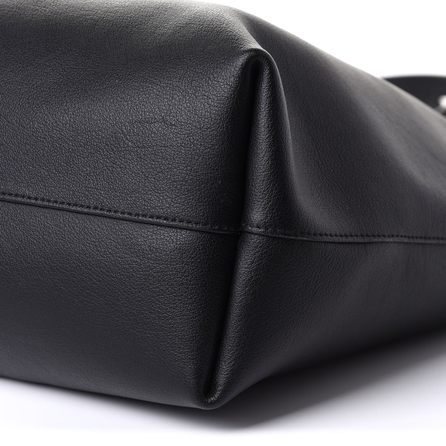 Calfskin Large Shopping Tote Black