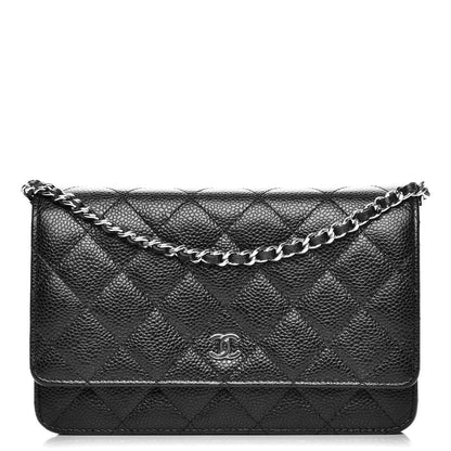 Chanel Caviar Quilted Wallet On Chain WOC Black 1 of 9