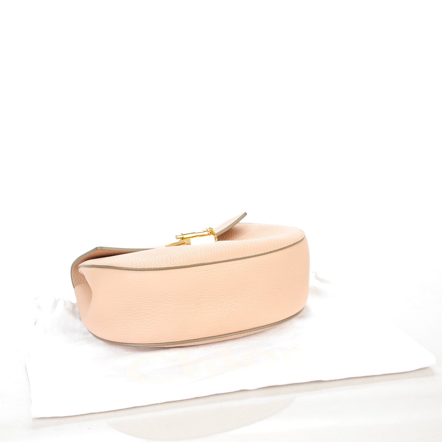 Chloe Grained Lambskin Medium Drew Shoulder Bag Cement Pink 4 of 7