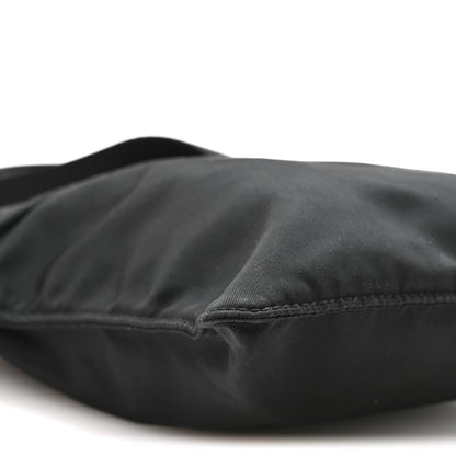 Prada Nylon Small Flat Messenger Bag Black 9 of 10
