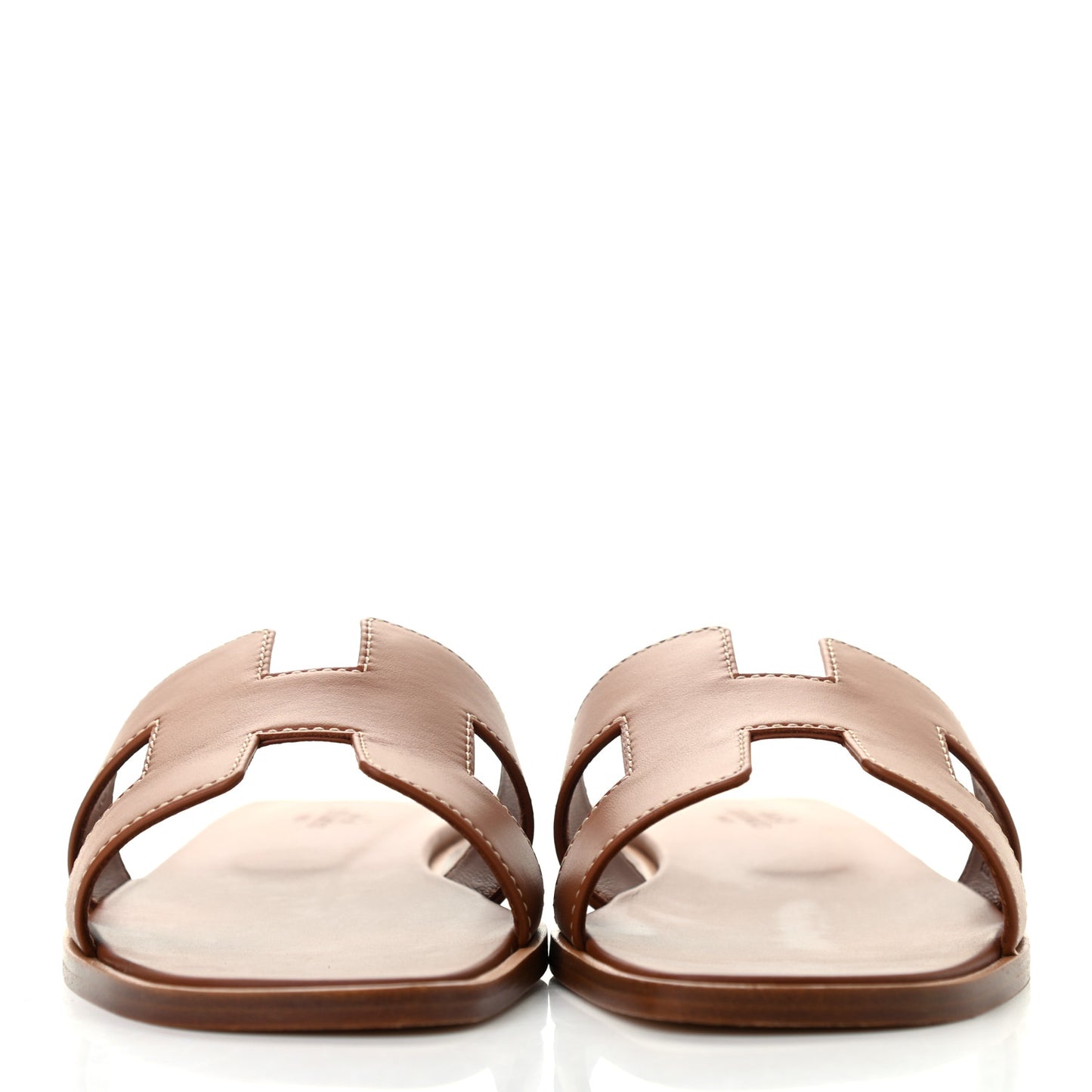 Box Calfskin Oran Sandals 37 Gold