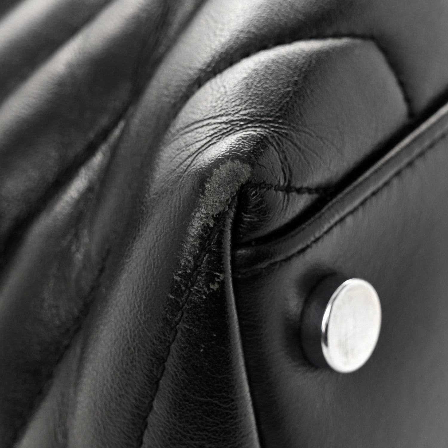 Saint Laurent Calfskin Y Quilted Monogram Large Loulou Chain Satchel Black 12 of 13
