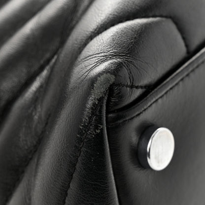Saint Laurent Calfskin Y Quilted Monogram Large Loulou Chain Satchel Black 12 of 13