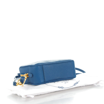 Prada Vitello Daino Mini Camera Crossbody Cobalto 4 of 8