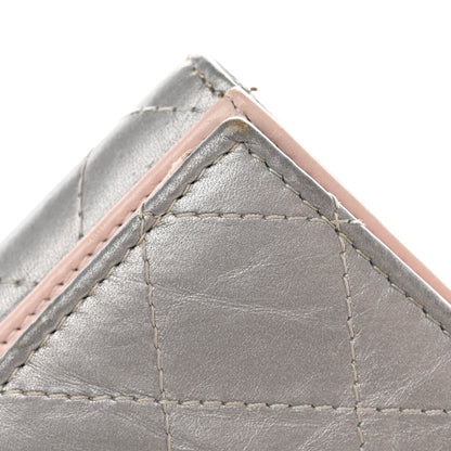 Chanel Aged Metallic Calfskin Large Palette Flap Wallet Silver 15 of 18