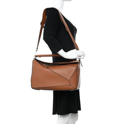 Loewe Calfskin Large Puzzle Bag Tan 2 of 9