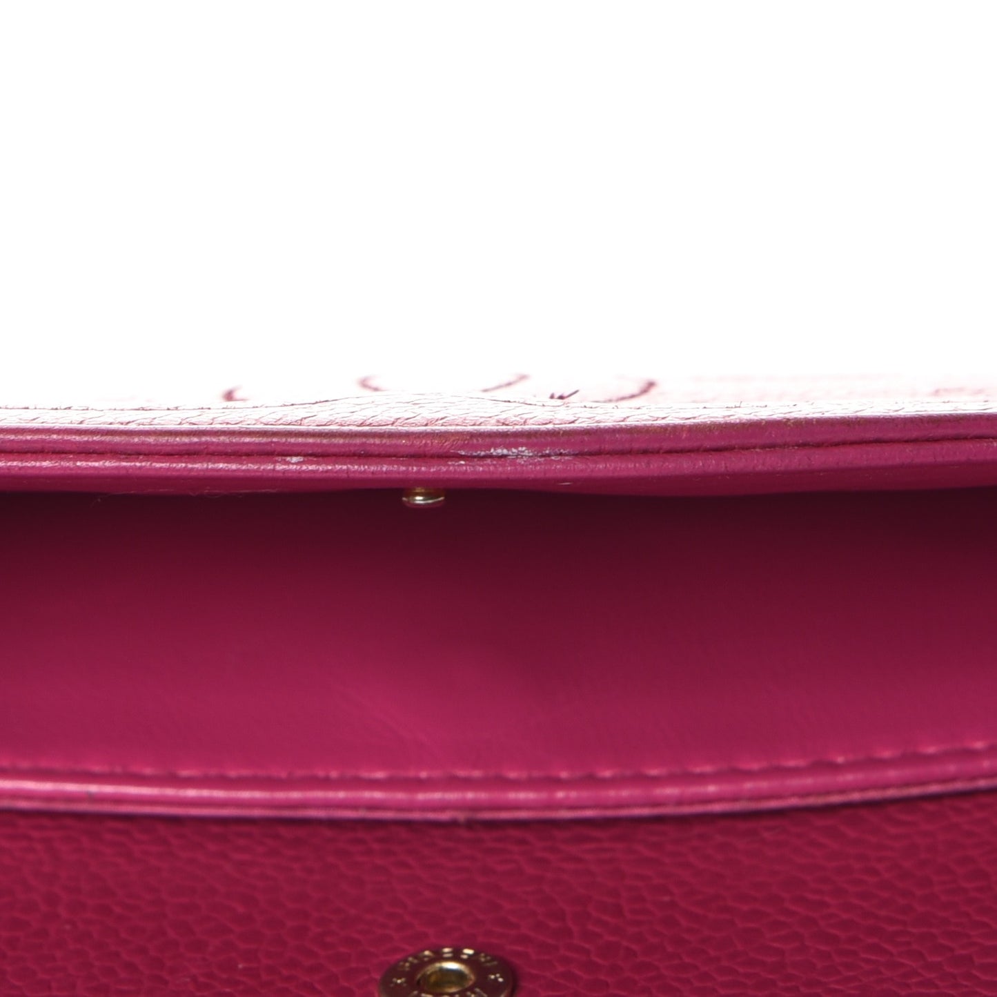 Caviar CC Flap Clutch Wallet Pink