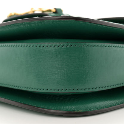 Gucci Azalea Calfskin Horsebit 1955 Shoulder Bag New Shamarock Emerald 10 of 12