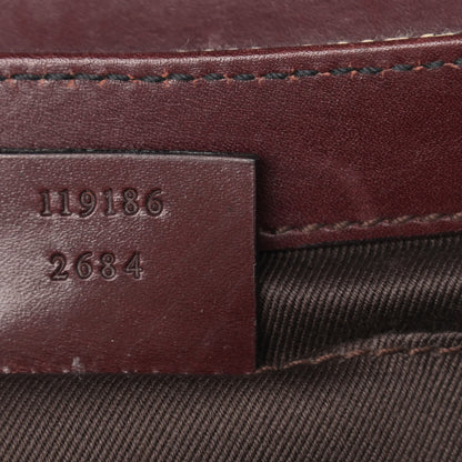 Gucci Monogram Studded Horsebit Clutch Bordeaux 6 of 12