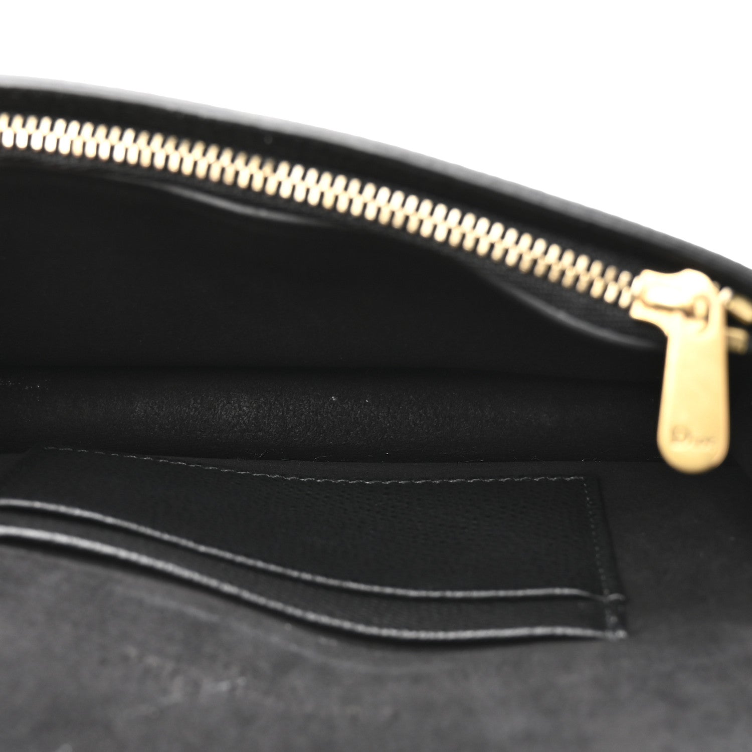 Christian Dior Grained Calfskin Saddle Belt Bag Black 5 of 13
