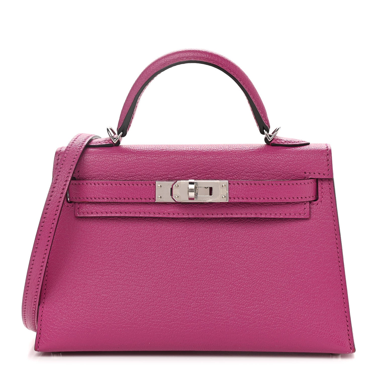 Hermes Chevre Mysore Mini Kelly Sellier 20 Rose Pourpre 1 of 16