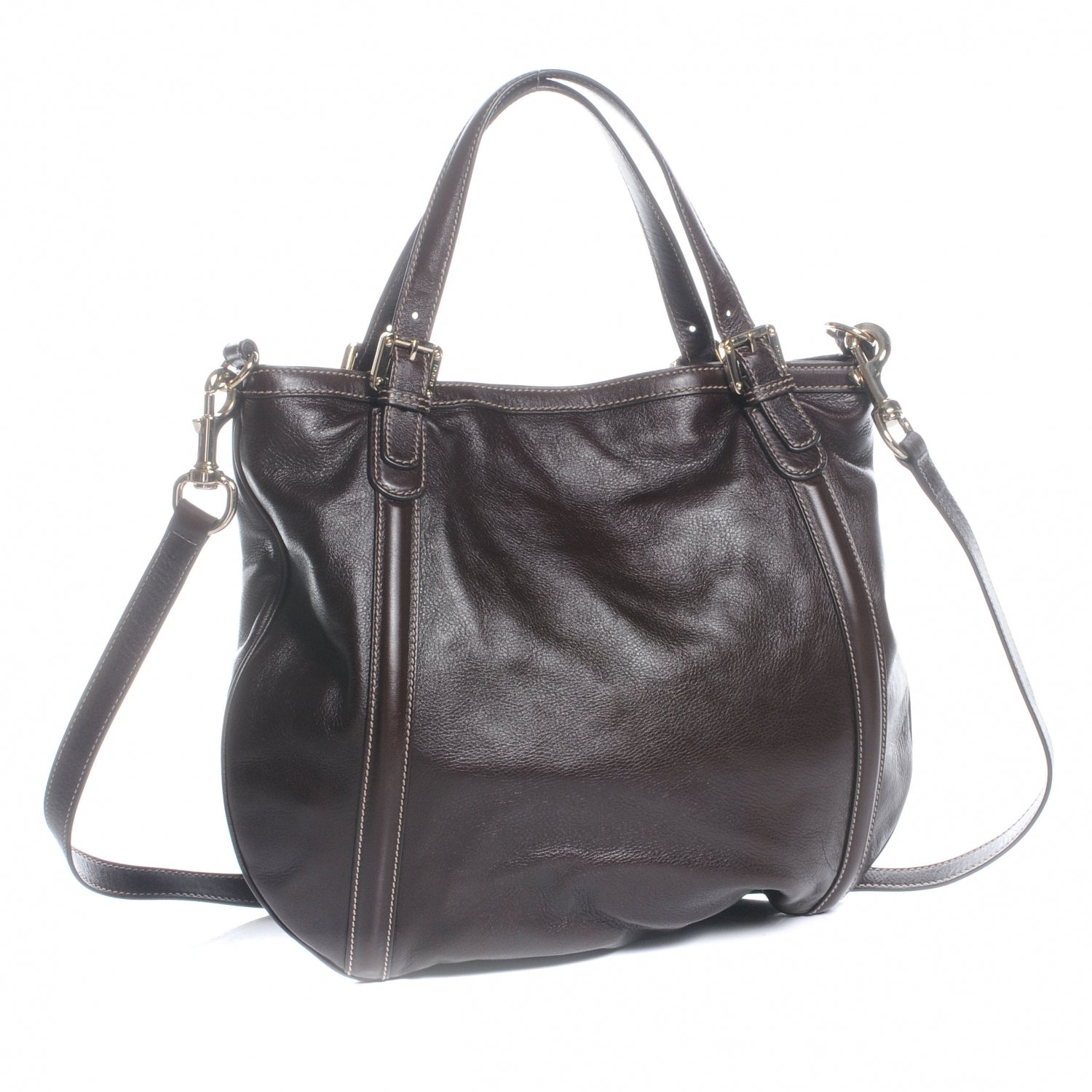 Gucci Leather Medium Britt Dark Brown 3 of 7