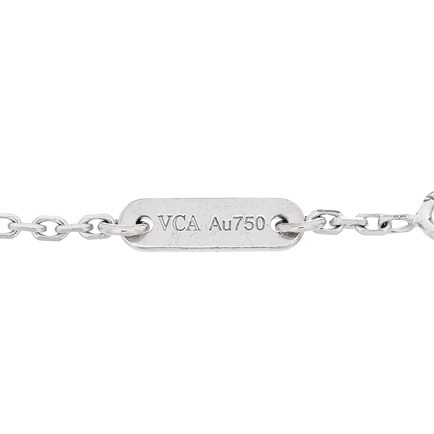 18K White Gold Diamond Sweet Alhambra Bracelet