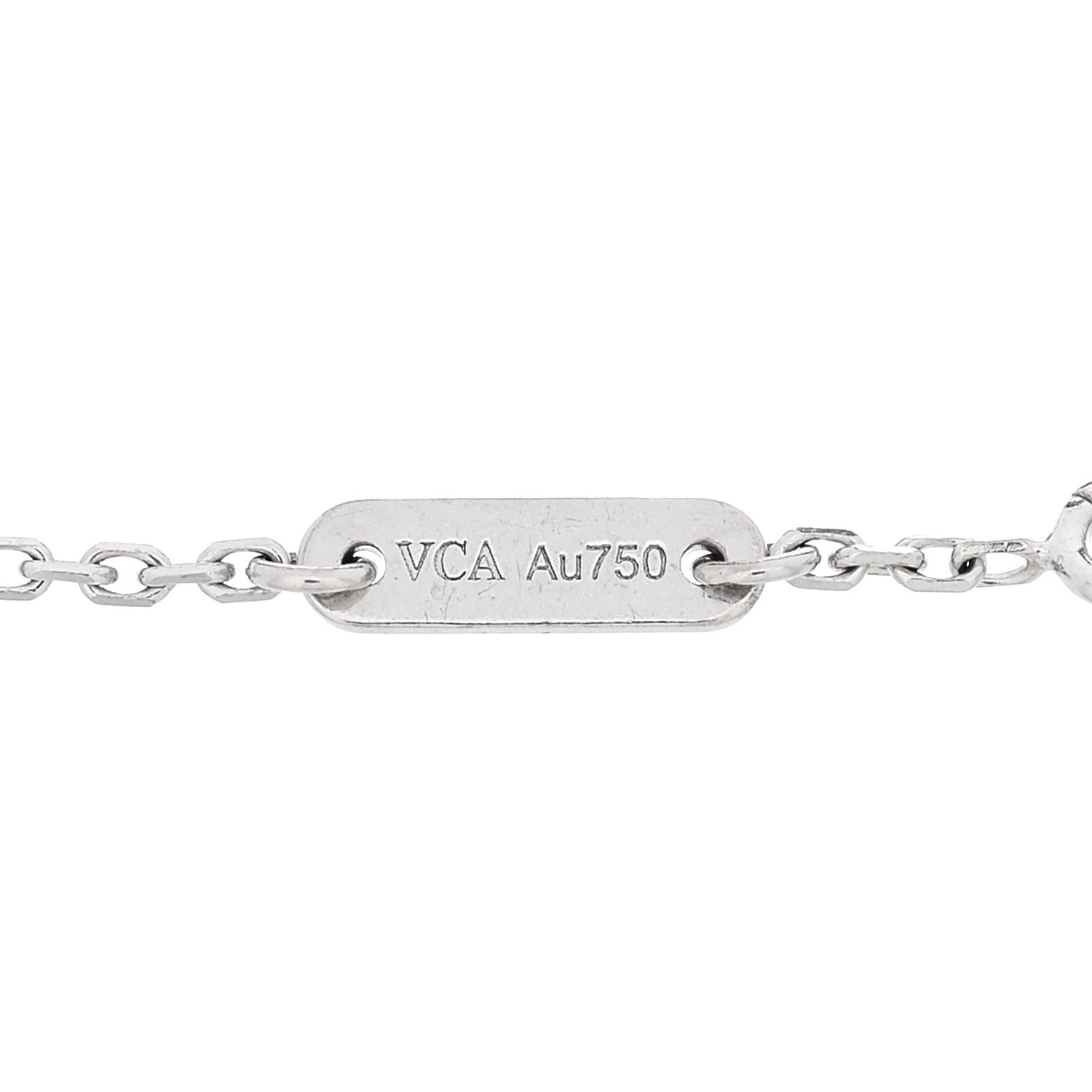 Van Cleef & Arpels 18K White Gold Diamond Sweet Alhambra Bracelet 3 of 5