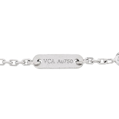 Van Cleef & Arpels 18K White Gold Diamond Sweet Alhambra Bracelet 3 of 5