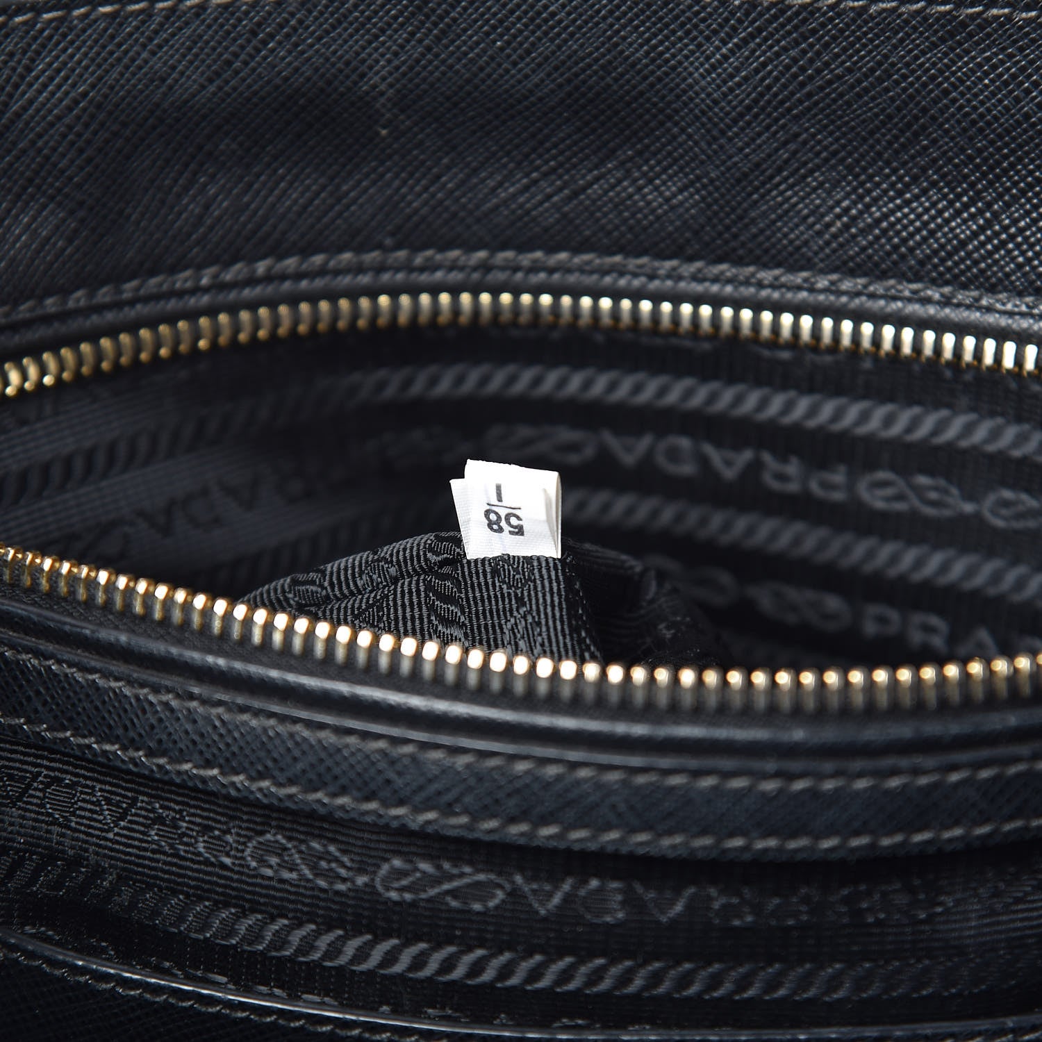 Prada Saffiano Large Galleria Double Zip Tote Black 7 of 15