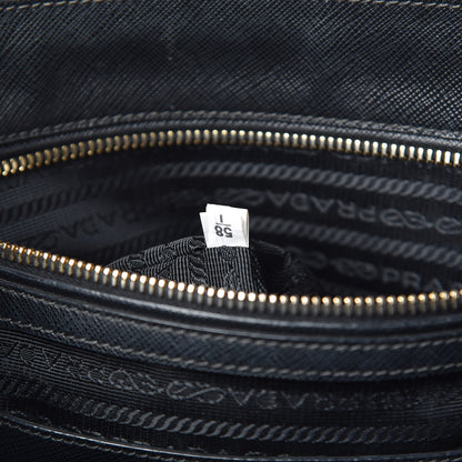 Prada Saffiano Large Galleria Double Zip Tote Black 7 of 15