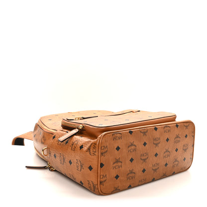 MCM Visetos Medium Stark Backpack Cognac 3 of 9